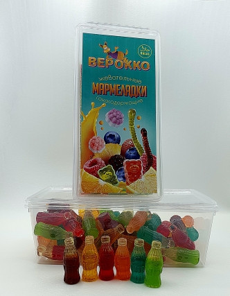 №2 Жевательный мармелад Бутылочки МИКС, 250г      в Грозном