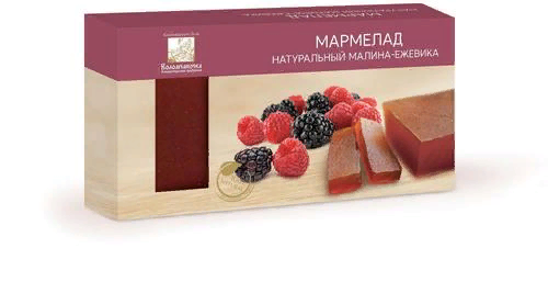  Мармелад пластовый 210г МАЛИНА-ЕЖЕВИКА в Грозном