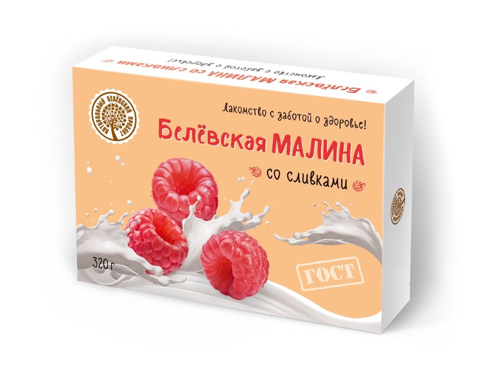  Малина со сливками Белёвская, 320г   в Грозном