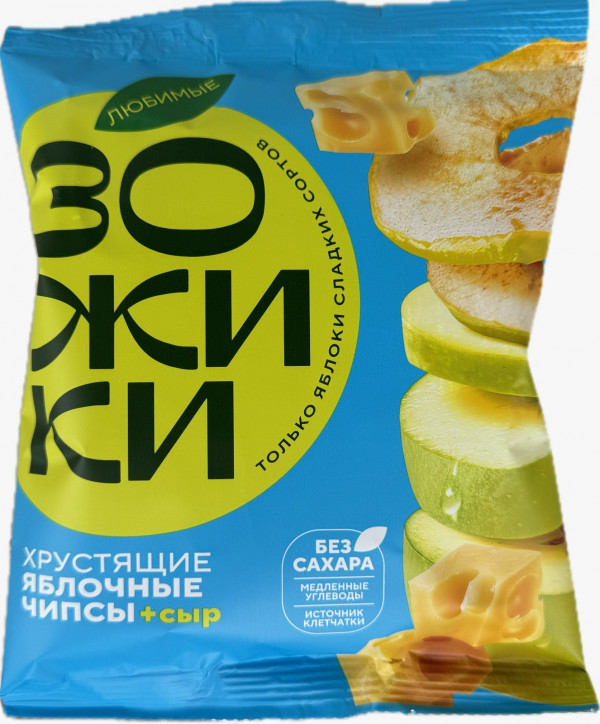 №1 Зожики Яблочные чипсы с сыром, 25г  в Грозном
